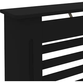 vidaXL Heizkörperverkleidung Schwarz 152x19x81,5 cm MDF