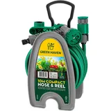 Green Haven leichte Gartenschlauchtrommel – 10 m kompakte Schlauchtrommel mit...