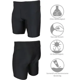 Aquarti Badehose Aquarti Knielang Schwarz XL