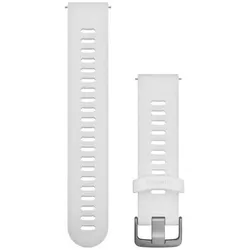 Garmin Schnellwechsel-armband, Silikon weiss/silber 20 mm