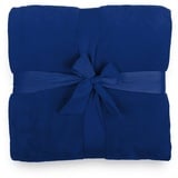 Wohndecke Kuscheldecke Tagesdecke Sofadecke Coral Fleece 220x240cm, Lumaland blau