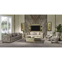 JV Möbel Luxus Sofagarnitur 3+3+1 Sitzer Set Design Sofa Polster Couchen Modern