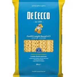 De Cecco 100% Italienisch Fusilli Lunghi Bucati n. 5 Nudeln 500g