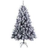 SVITA Künstlicher Weihnachtsbaum Schnee Deko, Tannenbaum, Kunstbaum, PVC, 180 cm