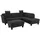 Home Affaire Ecksofa HOME AFFAIRE "Trondheim L-Form", grau (anthrazit), B:260cm H:89cm T:214cm, Struktur fein (100% Polyester);Flachgewebe (100% Polyester);Luxus-Microfaser (90% Polyester, 10% Polyamid), Sofas, Ecksofa, mit Federkern und Knopfheftung im Rücken, Füße