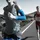 Bauerfeind Compression Sleeves Arm 1 Paar Blau L