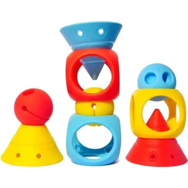 Moluk 120638 Moluk Building Set, blau/rot/gelb, 9-teilig (1 Set)