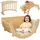 aiyaplay Klettergerüst 3 in 1 Set Naturholz
