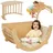 aiyaplay Klettergerüst 3 in 1 Set Naturholz