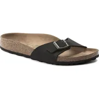 Birkenstock Madrid Vegan Birko-Flor Nubuck Regular Fit, Schwarz - 40,5 - Schwarz - 40,5