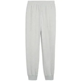 Puma Essentials Small No. 1 Logo Comfort High-Waist French Terry Jogginghose Damen 04 light gray heather L