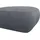 flexlux Pouf Torino 91 x 46 x 91 cm Grau