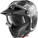 Shark X-Drak Freestyle Cup Mat Jethelm, schwarz-weiss, Größe XS für Männer
