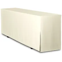 TexDeko Biertischhusse Premium Weiß 220 x 70 cm
