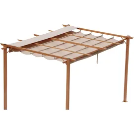 Konifera Pergola Tilos 4 x 3 m Braun
