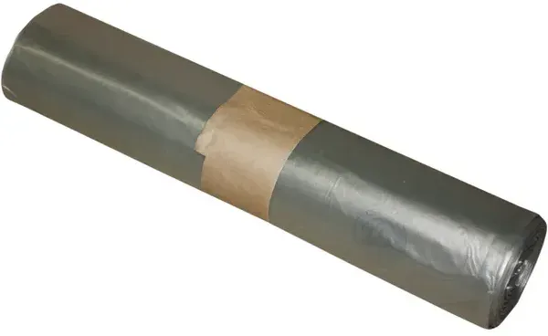 WBV transparent 36 my (Typ 60) 25er Rolle 70 L Müllsäcke lebensmittelecht, starkes LDPE Material, 575 x 1000 mm