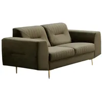 Beautysofa 2-Sitzer VENEZIA Die Lieferung gilt für die Einbringung in die Wohnung, Relaxsofa im modernes Design grün