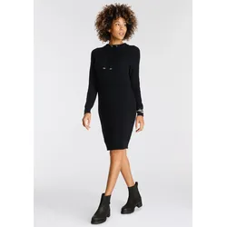 Boysen's Strickkleid, für Business-Meetings und Feierlichkeiten, kurzes Kleid Boysen's schwarz 44