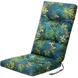 Bjird - Liegenauflage, Auflage Gartenliege 120x50x8 cm - Polsterauflage für Sonnenliege, Auflagen für Deckchair - wasserabweisend, leicht zu reinigen - Grün