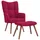 vidaXL Relaxsessel mit Hocker 32 x 95,5 x 32 cm Weinrot Samt