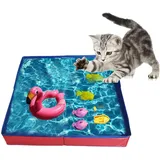Hundepool Faltbar, Hundepool Für Große & Kleine Hunde 50 X 50 cm, PVC Planschbecken Schwimmbecken Für Hunde, rutschfeste Haustierbadewanne Für Den Außeneinsatz Im Garten, Leicht Und Tragbar