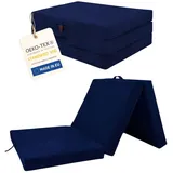 Faltmatratze Gästematratze 195x80 cm Klappmatratze Reisematratze Campingmatratze für Wohnmobil Auto - Blau