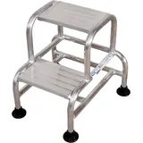Trittleiter Aluminium - 2 Stufen - Maximale Arbeitshöhe 2.50m - Rg2