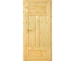 Kilsgaard Zimmertür mit Zarge Set Typ 02/04-N Holz Kiefer lackiert, DIN Rechts, 140-159 mm,985x1985 mm