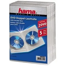 Double DVD Jewel Case, 5, transparent