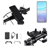K-S-Trade Smartphone-Halterung für Vivo Y100 4G, (Handyhalterung das Fahrrad Halter Lenkstange Fahrradhalterung) schwarz