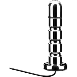 Anal Dildo für Elektroimpulse, 12,5 cm, silber