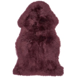 WARM & COMFY Schaffell 100 cm, aubergine Wolle Violett cm