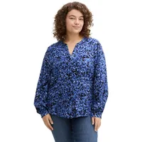 Tom Tailor PLUS Langarmbluse mit Allover-Print blau 54