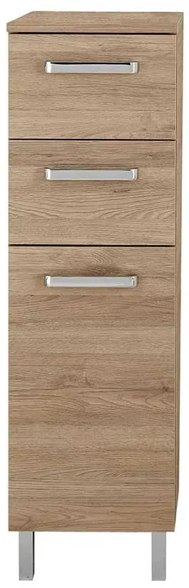 Badschrank Midi Badschrank mit Metallgriffen Made in Germany