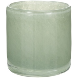 Teelichtglas , grün , Glas  , Maße (cm): H: 8,5  Ø: 8.3