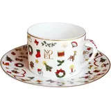 Taitù Noel Oro Kaffeetasse mit Untertasse