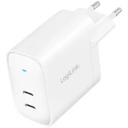 LogiLink Netzteil - GaN-Technologie - 40 Watt - 3 A - Fast Charge, PD/PPS - 2 Au