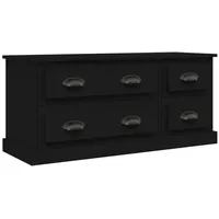 Furnicato TV-Schrank Schwarz 100x35,5x45 cm Holzwerkstoff