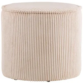 House Nordic Pouf Liv Samt 40 x 35 x 40 cm Beige