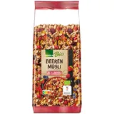 Edeka Bio Beeren Müsli mit 24 % Früchten ohne Zuckerzusatz 750g Packung