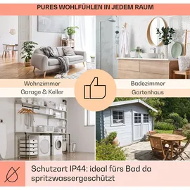 Klarstein Infrarotheizung mit Thermostat, 700W Elektroheizung, Smart Home Bild-Infrarotheizung zur Wandmontage, IR mit IoT/WiFi App-Control, Feucht... - Weiß