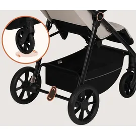 lionelo IVA Buggy bis 22 kg 6 Monaten bis 4 Jahre 360° Räder Volle Stoßdämpfung Verstellbare Rückenlehne höhenverstellbares Verdeck XXL UPF50+ Premium Stoff