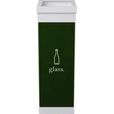 Paperflow Mülleimer 60 l Weiß, Grün