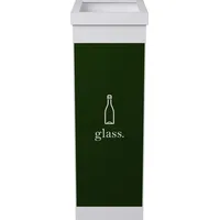 Paperflow Mülleimer 60 l Weiß, Grün