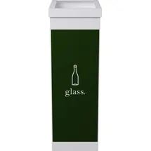 Paperflow Mülleimer 60 l Weiß, Grün