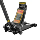 ARATERVIO 3 Tonnen Wagenheber Hydraulisch – Low Profile Rangierwagenheber mit Doppelkolben System, Schwerlast Stahl, Flachbauweise, Drehbare Rollen & Hoher Hub – Auto Wagenheber (Gelb)