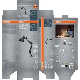osram homelighting Office Line Desk Pear Clip Schwarz