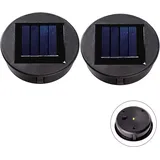 2,stück,oben,ersatz,solar,licht,für,laterne,solar,panel,licht,abdeckung,mit,eins,led,birne,,diy,solar,laterne,für,im Freien,garten,dekor