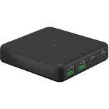 goobay Multiport 4-fach GaN Tischladegerät (65W) schwarz