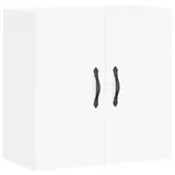 vidaXL Wandschrank, Hängeschrank mit viel Stauraum, Wandmontage Badschrank Medizinschrank, Aufbewahrungsschrank für Wohnzimmer, Weiß Holzwerkstoff